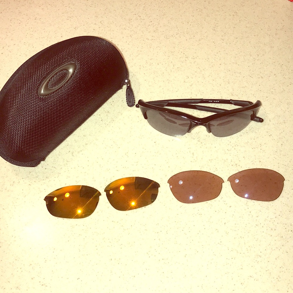❌SOLD❌OAKLEY 3 Lens SUNGLASSES - Picture 1 of 6